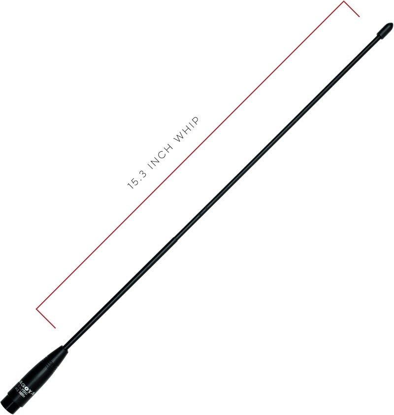 BTECH هوائي ناغويا NA-771G الأصلي 15.3 بوصة GMRS (462 ميغاهرتز) SMA-ذكر لراديوهات باو فنج و GMRS - Image 4